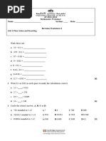 Unit 3 Place Values