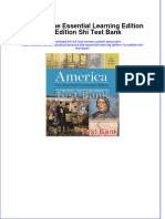 (Download PDF) America The Essential Learning Edition 1st Edition Shi Test Bank Full Chapter