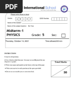 First Midterm 2021