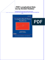 (Ebook PDF) (Ebook PDF) Longitudinal Data Analysis by Donald Hedeker All Chapter