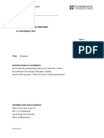 Unit 1 Progress Test