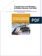 Instant Download PDF Electrical Transformers and Rotating Machines 4th Edition Herman Test Bank Full Chapter