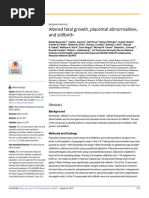 Altered Fetal Growth, Placental Abnormalities, and Stillbirth