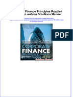 (Download PDF) Corporate Finance Principles Practice 7th Edition Watson Solutions Manual Full Chapter