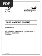 Gcse Marking Scheme: SUMMER 2022