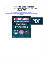 (Ebook PDF) First Aid For The Basic Sciences. General Principles 3rd Edition Tao Le - Ebook PDF All Chapter