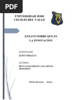 Ensayo Sobre Que Es Innovación - REYNA - LANZA - 2019110315