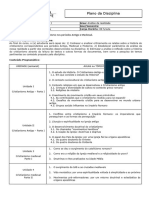 Plano Da Disciplina - História Do Cristianismo I