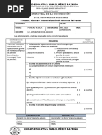 INDUSTRIA DE LA CONFECCIÓN EVALUACION 1er Trimestre