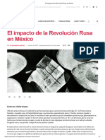 El Impacto de La Revolución Rusa en México