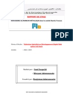 RAPPORT DE STAGE Ramtiz Travaux