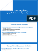 ToA - Lecture 03 04 - Language Preliminaries Regular Expressions