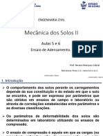 Aulas 5 e 6 - Adensamento - Ensaio de Adensamento