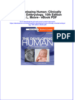 Full Download PDF of The Developing Human: Clinically Oriented Embryology, 10th Edition Keith L. Moore - Ebook PDF All Chapter