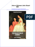 The Subjection of Women John Stuart Mill Full Chapter PDF