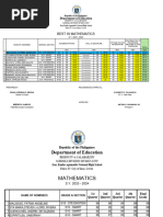 Evaluation in Best in Math