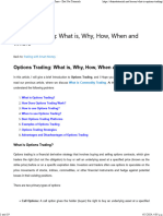 Options Trading: What Is, Why, How, When and Where