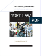 Tort Law 6Th Edition PDF Full Chapter PDF