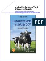 Understanding The Dairy Cow Third Edition John Webster Full Chapter PDF