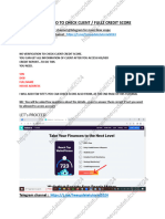 HOW TO CHECK CLIENT or FULLZ CREDIT SCORE