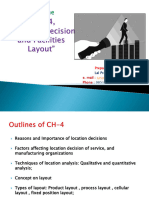 CH 4 Process Selection and Facility Layout