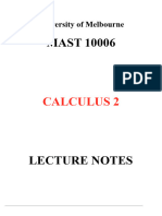 Mast10006 Calculus 2 Notes - Compress