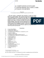 Numerical Computations of Dynamic Derivatives of A Finned Projectile Using A Time-Accurate CFD Method