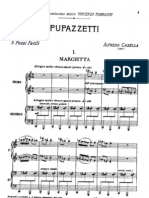 Alfredo CASELLA - 'Pupazzetti'. 5 Pezzi Facili Per Pianoforte (Score 4H)