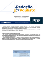 Redação Paulista 3 Série - Maio