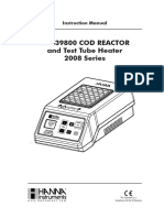 COD TEST TUBE HEATER Manual