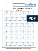 Cuadernillo de Trazos para Mejorar La Caligrafía