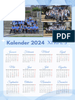 Krem Simpel Elegan Kalender 2024