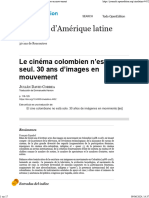 Le Cinéma Colombien N'est Pas Seul. 30 Ans D'images en Mouvement