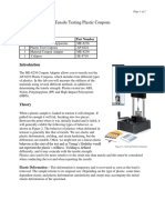 Tensile Testing of Plastic Coupons Lab 4