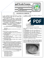 Avaliação de Ciências - 6º Ano