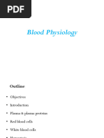 Blood Physiology