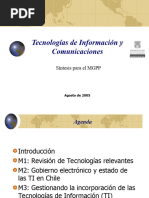 Tecnologias de Informacion y Comunicaciones Curso MGPP