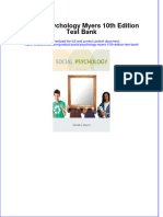 Full Download PDF of Social Psychology Myers 10th Edition Test Bank All Chapter