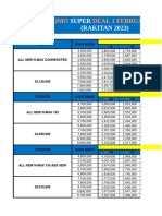 Tabel Promo Super Deal Berlaku 1 Februari 2024 (Kodya) Rakitan 2023