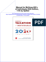 Full Download PDF of Solution Manual For McGraw-Hill's Taxation of Individuals 2020 Edition, 11th by Spilker All Chapter