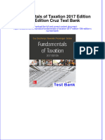 Full Download PDF of Fundamentals of Taxation 2017 Edition 10th Edition Cruz Test Bank All Chapter