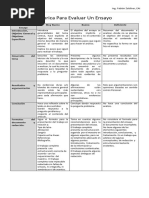 Rubrica para Evaluar Un Ensayo