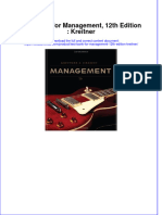 Full Download PDF of Test Bank For Management, 12th Edition: Kreitner All Chapter