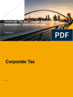 Corporate Tax and Transfer Pricing Impact Assessment - Practical Insights