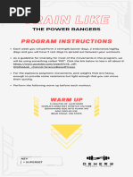 The Power Rangers Training Plan