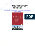 Full Download PDF of Test Bank For Cost Accounting: A Managerial Emphasis 13e 9780136126638 All Chapter