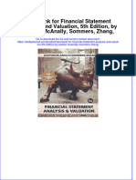 Full Download PDF of Test Bank For Financial Statement Analysis and Valuation, 5th Edition, by Easton, McAnally, Sommers, Zhang, All Chapter