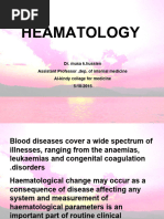 غير معروف Introduction to haematology-1 (Muhadharaty)