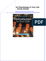 Full Download PDF of Test Bank For Psychology in Your Life 3rd by Grison All Chapter