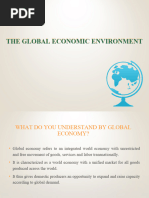 Chapter 1 THE GLOBAL ECONOMIC ENVIRONMENT